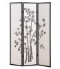 Roundhill 3-Panel Oriental Shoji Screen/Room Divider, Black