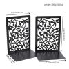 Elevate Your Home Library with These Stylish Black Infinite Leaves Bookends!