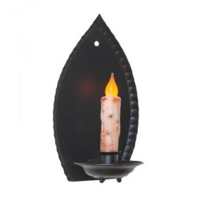Rustic Colonial Crimped Candle Sconce