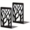 Twig Metal Retro Iron Textbook File Classification Bookend Shelf Black / White Bookend