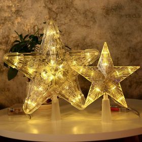 Christmas Tree Overhead Light Led Light Star Light Pentacle Star Light Battery Box Room Decoration (Style: 10-s)