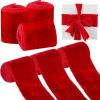 Velvet Ribbon for Gift Wrapping, Handmade Fringe Ribbons for Christmas Decorations