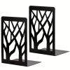 Twig Metal Retro Iron Textbook File Classification Bookend Shelf Black / White Bookend