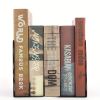 Twig Metal Retro Iron Textbook File Classification Bookend Shelf Black / White Bookend
